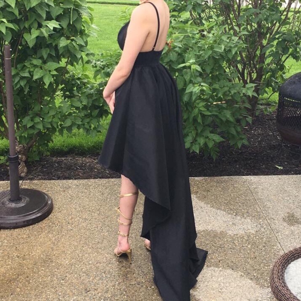 Black High-Low Prom/Evening Dress